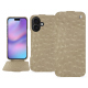 Custodia in pelle Apple iPhone 17 - Autruche desert ( Pantone #A39382 ) 