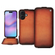 Apple iPhone 17 leather case - Orange Patine