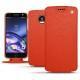 Housse cuir Lenovo Moto Z - Papaye ( Pantone 180C ) 