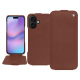 Apple iPhone 17 leather case - Marron délicat ( Pantone #95614d) 