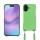 Schutzhülle mit Schulterriemen Apple iPhone 17 - Vert olive ( Nappa - Pantone #a7c58e ) 
