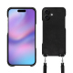 Apple iPhone 17 shell with shoulder strap - Onyx ( Noir / Black ) 