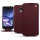 Custodia in pelle Lenovo Moto Z - Lie de vin ( Pantone 5115C ) 