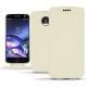 Custodia in pelle Lenovo Moto Z - Blanc PU