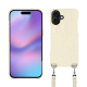 Schutzhülle mit Schulterriemen Apple iPhone 17 - Crocodile milk ( Pantone #d6d2c4 ) 