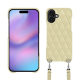 Schutzhülle mit Schulterriemen Apple iPhone 17 - Beige - Couture ( Nappa - Pantone #ceb888 ) 