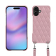 Guscio Apple iPhone 17 con tracolla - Rose - Couture ( Nappa - Pantone #efbae1 ) 