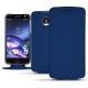 Funda de piel Lenovo Moto Z - Bleu Océan PU