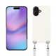 Apple iPhone 17 shell with shoulder strap - Blanc escumo ( Pantone #D6D6D1 )
