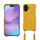 Guscio Apple iPhone 17 con tracolla - Jaune soulèu ( Pantone #F3B934 )