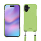 Carcasa Apple iPhone 17 con bandolera - Vert olive PU ( Pantone #a7c58e )