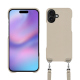 Apple iPhone 17 shell with shoulder strap - Beige Veggie ( Pantone #dab9a1 ) 