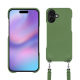Apple iPhone 17 shell with shoulder strap - Vert Veggie ( Pantone #68724d ) 