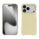 Coque cuir Apple iPhone 17 Pro - Beige ( Nappa - Pantone #ceb888 ) 