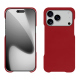 Lederschutzhülle Apple iPhone 17 Pro - Rouge ( Nappa - Pantone #d50032 ) 