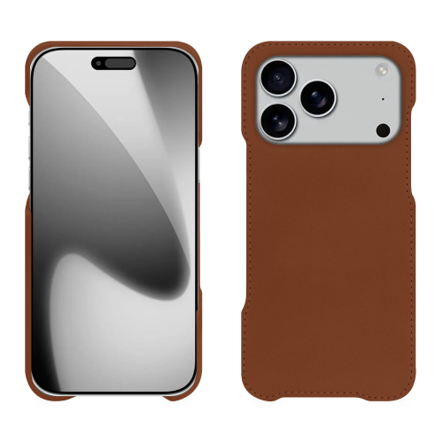 Cover premium per iPhone 17 Pro – Lusso e protezione su misura | NoreveMarron ( Nappa - Pantone #8B4720 ) 