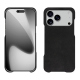 Coque cuir Apple iPhone 17 Pro - Onyx ( Noir / Black ) 