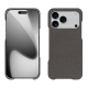Apple iPhone 17 Pro leather cover - Anthracite ( Pantone #41403c ) 