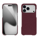 レザーケース Apple iPhone 17 Pro - Lie de vin ( Pantone #412234 ) 