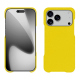 Capa em pele Apple iPhone 17 Pro - Jaune fluo ( Pantone #c9ff57 ) 