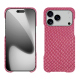 Coque cuir Apple iPhone 17 Pro - Serpent ciclamino ( Pantone #9E4C6E ) 