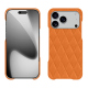 Capa em pele Apple iPhone 17 Pro - Orange - Couture ( Nappa - Pantone #ff9351 ) 