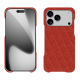 Funda de piel Apple iPhone 17 Pro - Papaye - Couture ( Pantone #b54317 ) 
