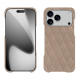 Apple iPhone 17 Pro leather cover - Taupe vintage - Couture ( Pantone #591d16 ) 