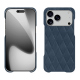Capa em pele Apple iPhone 17 Pro - Jean vintage - Couture ( Pantone #2f414f  ) 