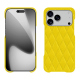 Funda de piel Apple iPhone 17 Pro - Jaune fluo - Couture ( Pantone #c9ff57 ) 
