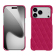 Apple iPhone 17 Pro leather cover - Rose fluo - Couture ( Pantone #ff16b4 ) 