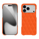 Funda de piel Apple iPhone 17 Pro - Orange fluo - Couture ( Pantone #ff5406 ) 