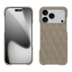 レザーケース Apple iPhone 17 Pro - Darboun sabla - Couture ( Pantone #BCB1A1 )