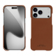 Funda de piel Apple iPhone 17 Pro - Marron PU ( Pantone #8B4720 )