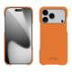 レザーケース Apple iPhone 17 Pro - Orange PU ( Pantone #ff9351 )