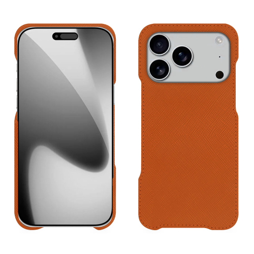 Premium iPhone 17 Pro case – Luxury and customised protection | NoreveOrange vibrant ( Pantone #e36b39 ) 