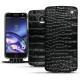Lenovo Moto Z leather case - Crocodile nero