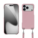 Apple iPhone 17 Pro用ショルダーストラップ付きシェル - Rose ( Nappa - Pantone #efbae1 ) 