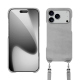 Apple iPhone 17 Pro shell with shoulder strap - Platinium ( Pantone 877C ) 
