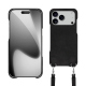 Capa Apple iPhone 17 Pro com alça para o ombro - Onyx ( Noir / Black ) 