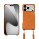 Apple iPhone 17 Pro shell with shoulder strap - Mandarine vintage ( Pantone #d47231 ) 