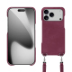Carcasa Apple iPhone 17 Pro con bandolera - Prune vintage ( Pantone #612434 ) 