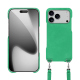 Coque avec bandoulière Apple iPhone 17 Pro - Menthe vintage ( Pantone #37b375 ) 