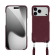 Apple iPhone 17 Pro shell with shoulder strap - Lie de vin ( Pantone #412234 ) 