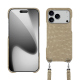 Carcasa Apple iPhone 17 Pro con bandolera - Autruche desert ( Pantone #A39382 ) 