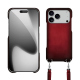 Apple iPhone 17 Pro shell with shoulder strap - Rouge Patine