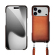 Coque avec bandoulière Apple iPhone 17 Pro - Orange Patine