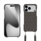 Schutzhülle mit Schulterriemen Apple iPhone 17 Pro - Anthracite - Couture ( Pantone #41403c ) 