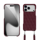Coque avec bandoulière Apple iPhone 17 Pro - Lie de vin - Couture ( Pantone #412234 ) 