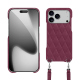 Carcasa Apple iPhone 17 Pro con bandolera - Prune vintage - Couture ( Pantone #612434 ) 